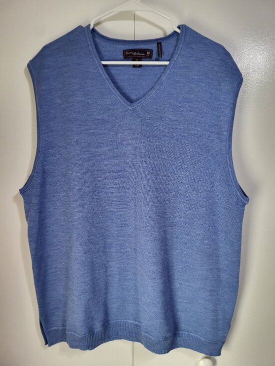 Tommy Bahama Other - Tommy Bahama Golf Vest Men's XXL Extra Fine Merino Wool Blue Old Money Preppy
